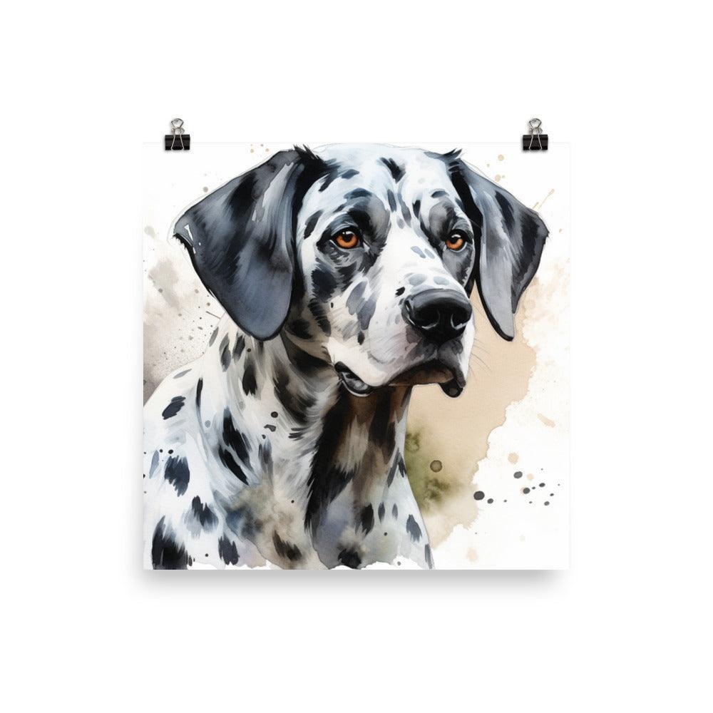 Expressive Dalmatian Watercolor Artwork Poster - Oh Posters