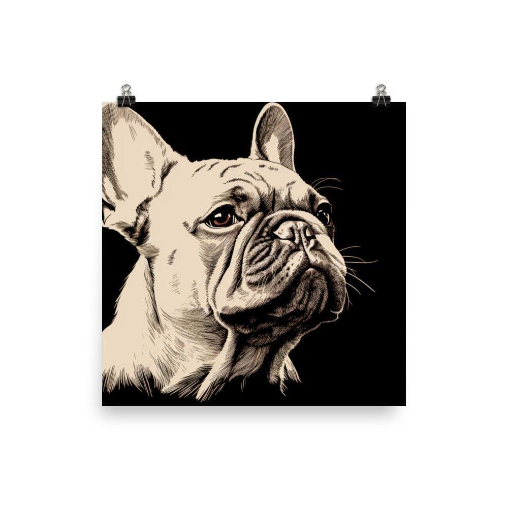 French Bulldog Minimalist Line Art Poster - Oh Posters