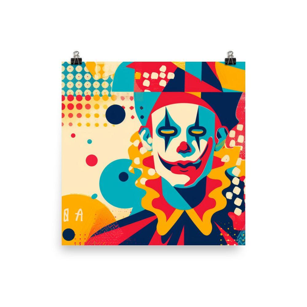 Carnival Trickster Abstract Art Poster - Oh Posters