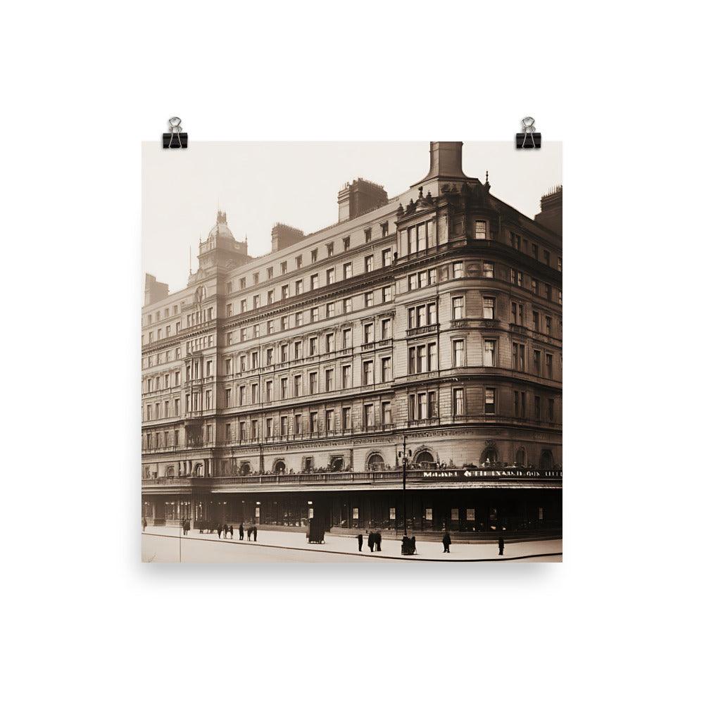 Historic Manchester Architecture Classic Building Elegance Poster - Oh Posters