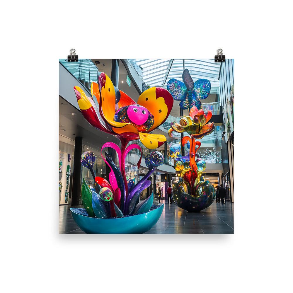 Vibrant Manchester Floral Magic Poster - Oh Posters