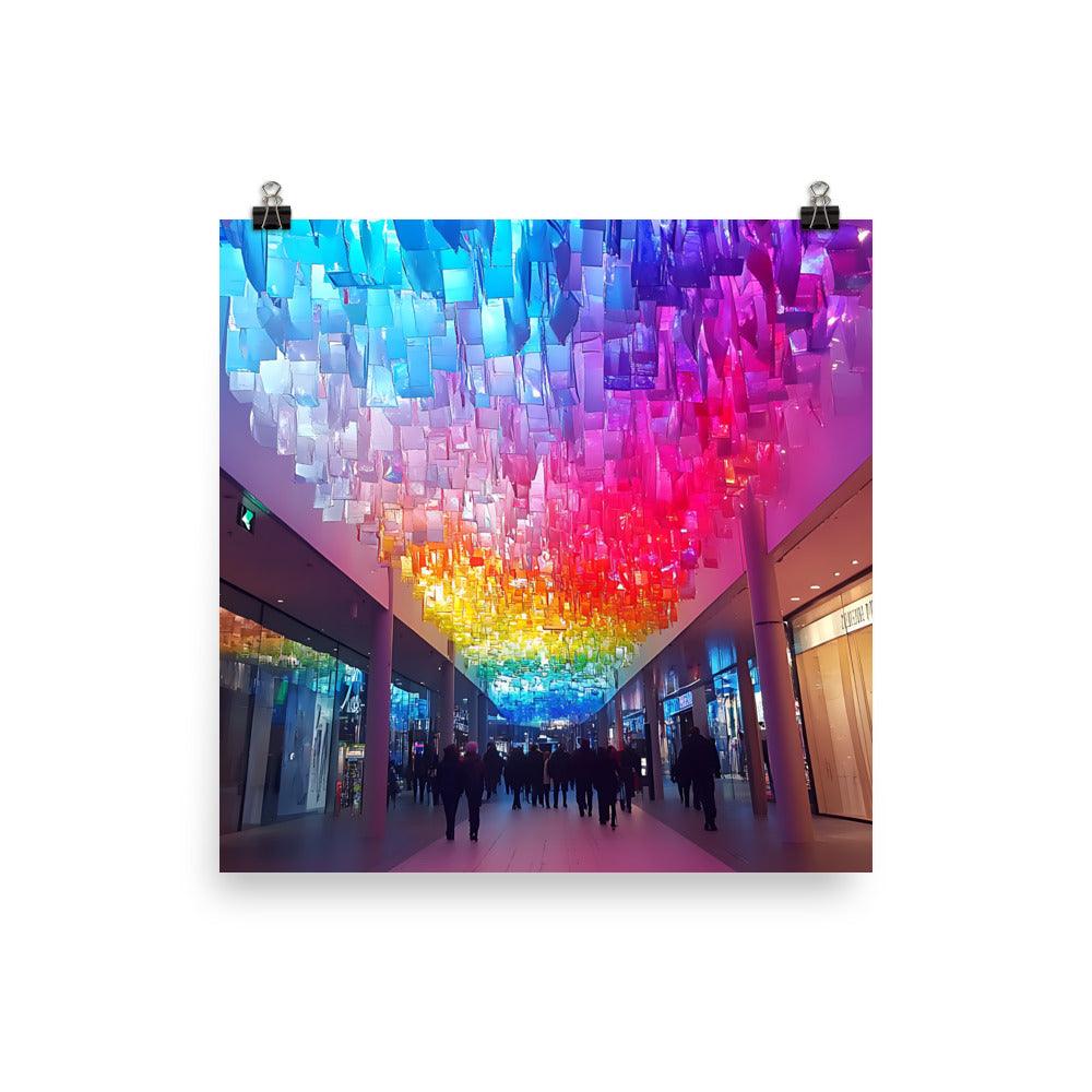 Manchester Vibrant Shopping Arcade Experience Poster - Oh Posters