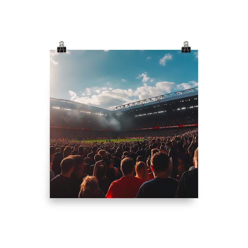 Manchester Football Stadium Crowd Energy Poster - Oh Posters