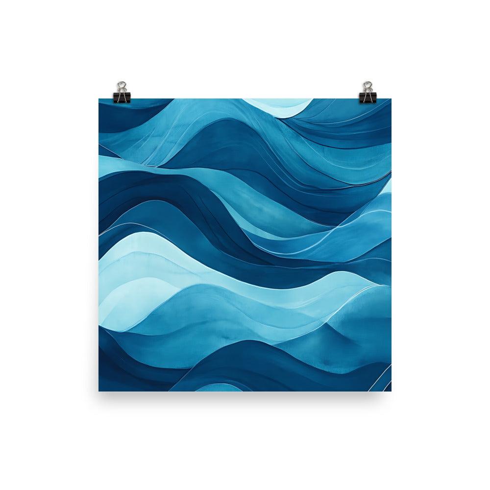 Boho Ocean Waves Aesthetic for Coastal Living Poster - Oh Posters