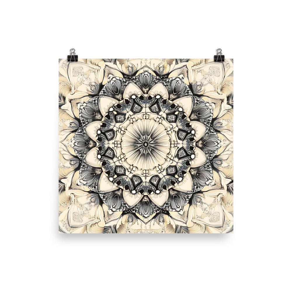 Intricate Boho Mandala Art for Creative Souls Seeking Serenity and Balance Poster - Oh Posters