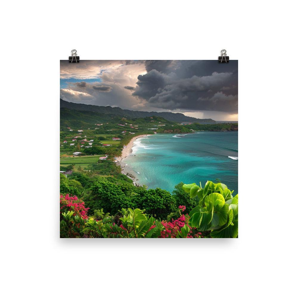 Grenada Dramatic Coastal Landscape Poster - Oh Posters