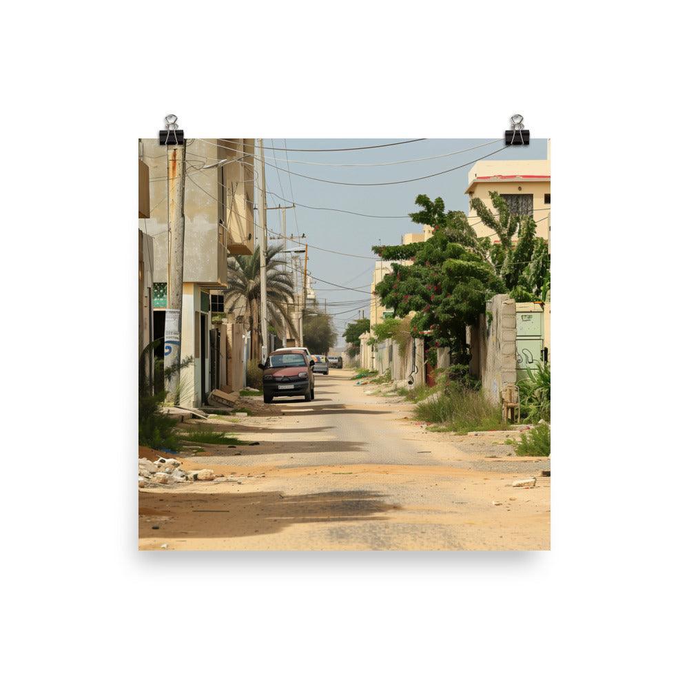 Libya Rustic Residential Alleyway Poster - Oh Posters