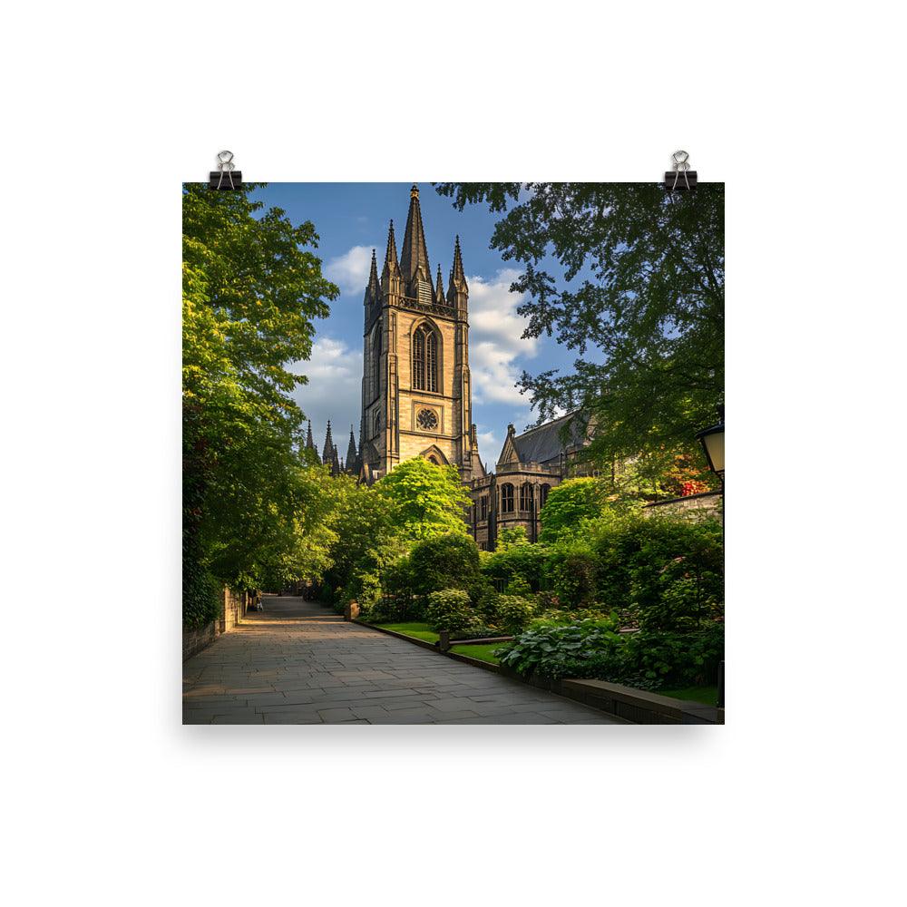 Manchester Architecture Serenity Green Pathway Poster - Oh Posters