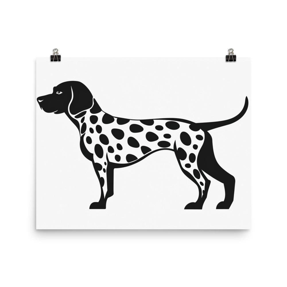 Dalmatian Breed Spotted Dog Graphic Art Poster - Oh Posters