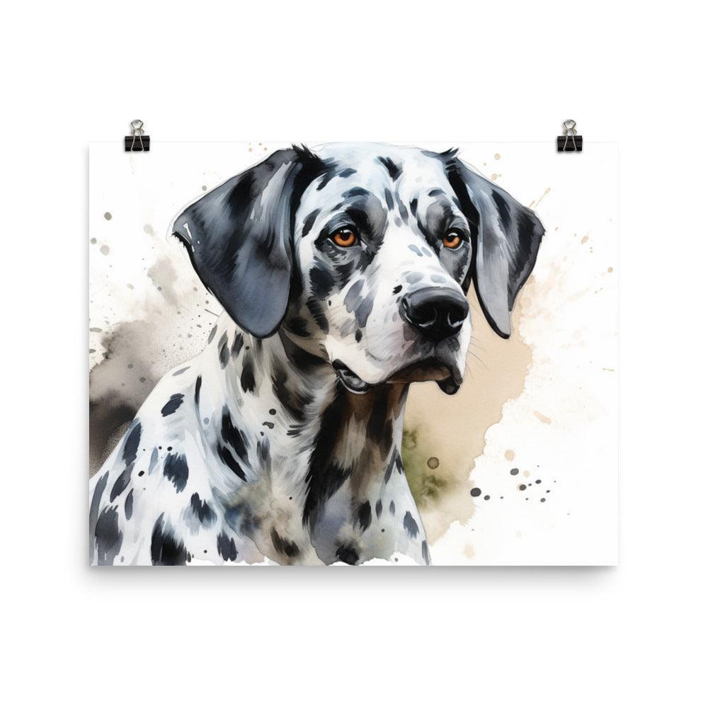 Expressive Dalmatian Watercolor Artwork Poster - Oh Posters