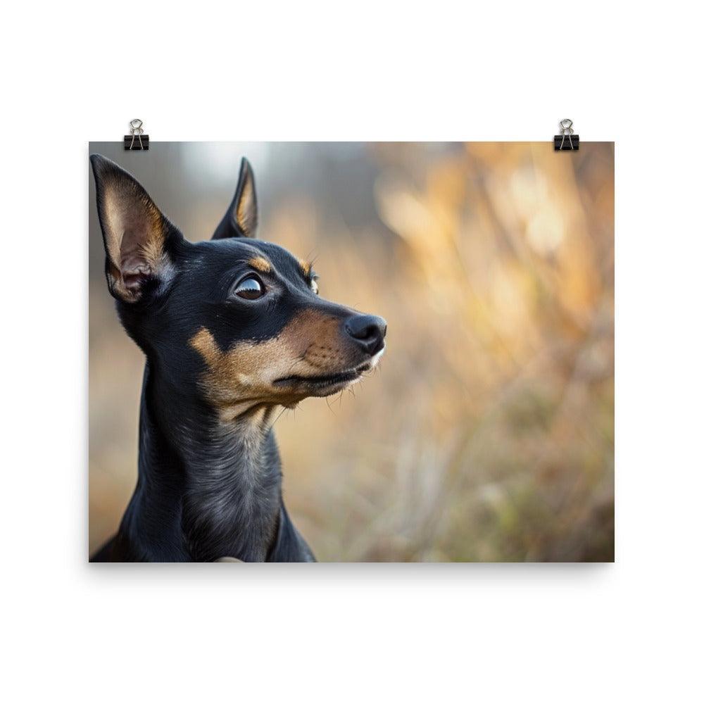 Expressive English Toy Terrier in Natural Setting Poster - Oh Posters