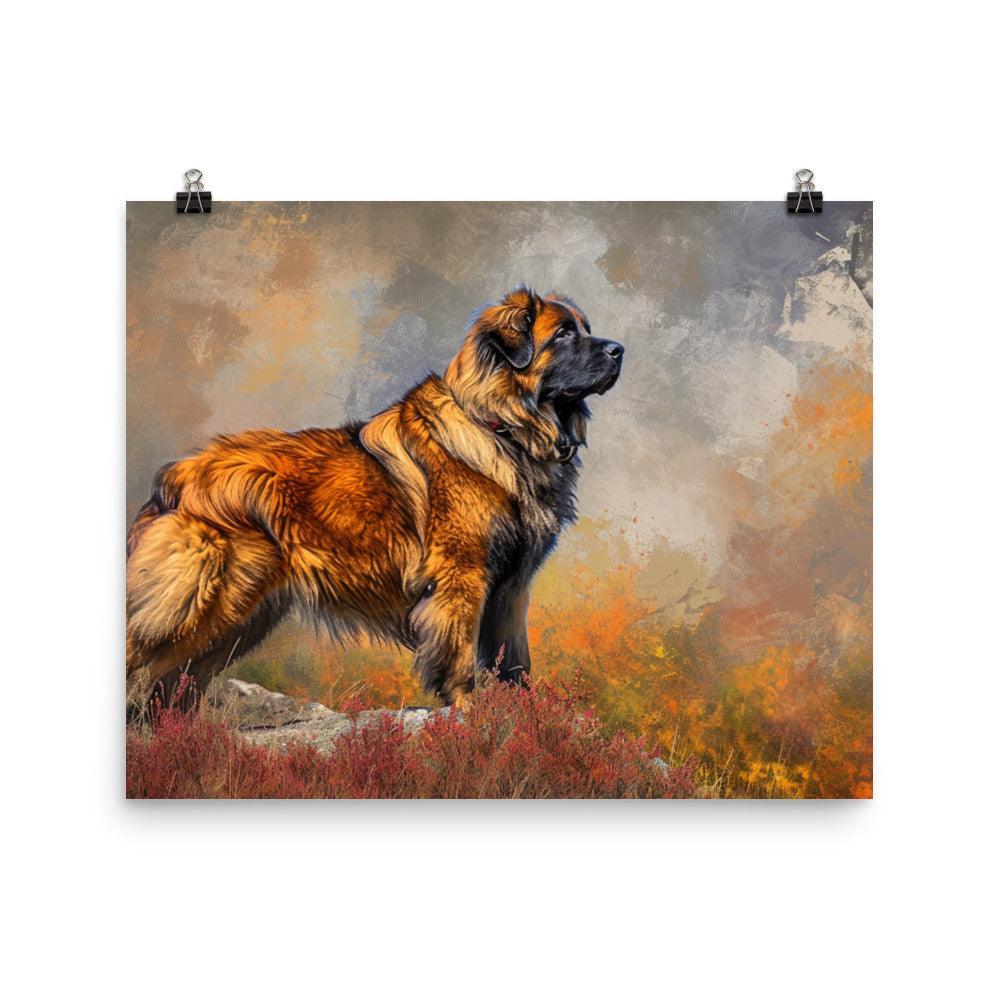 Estrela Mountain Dog Autumn Hues Wilderness Poster - Oh Posters