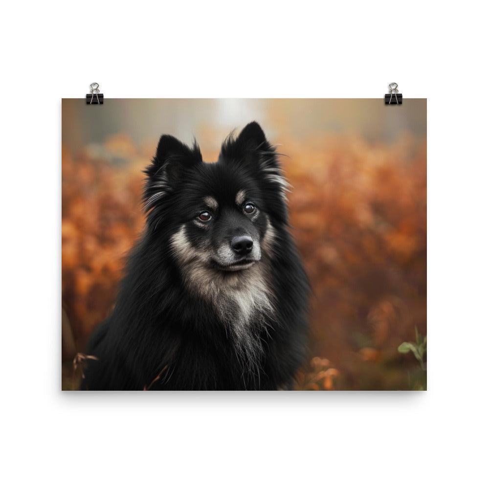 Finnish Lapphund Majestic Autumn Portrait Poster - Oh Posters