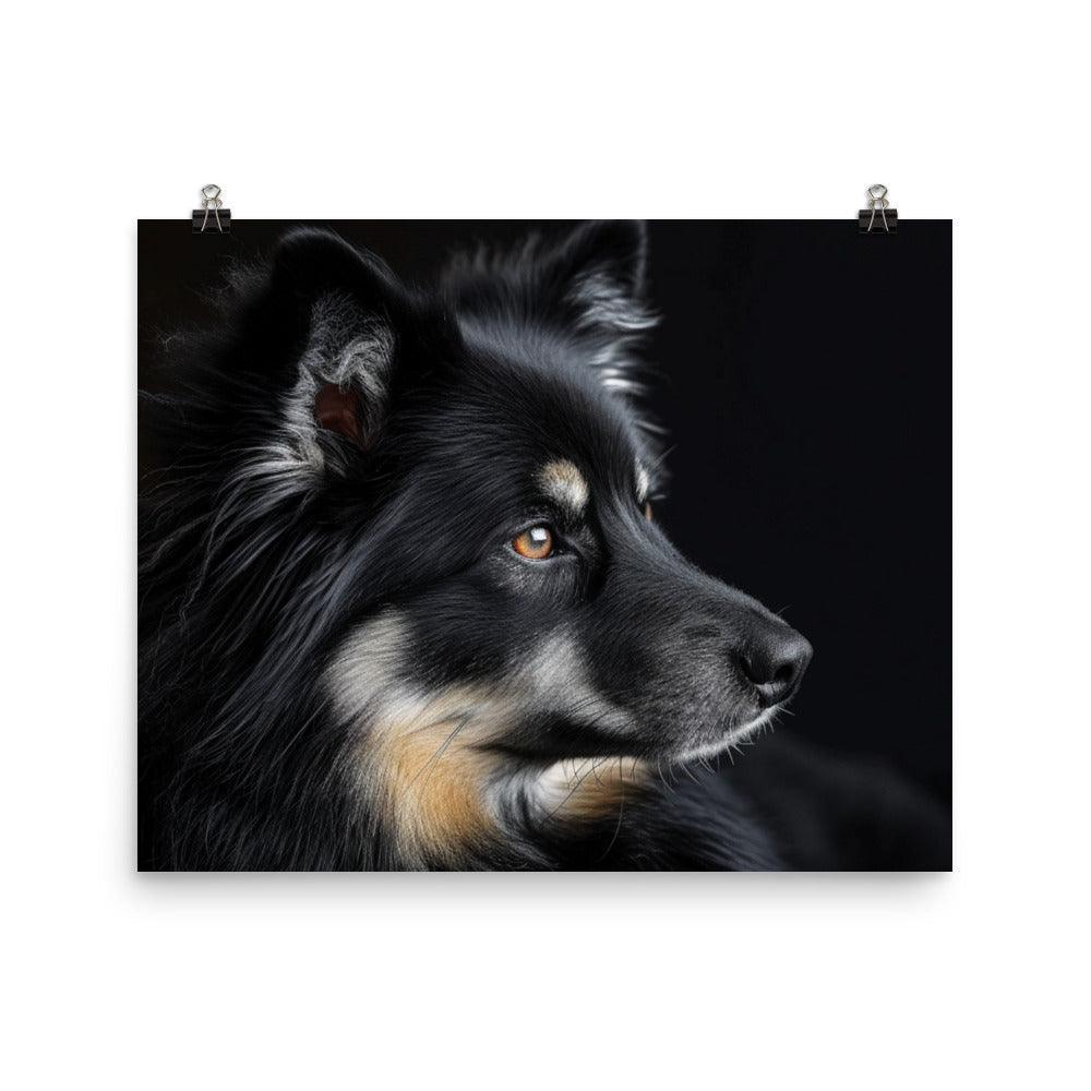 Finnish Lapphund Mystical Dark Portrait Poster - Oh Posters