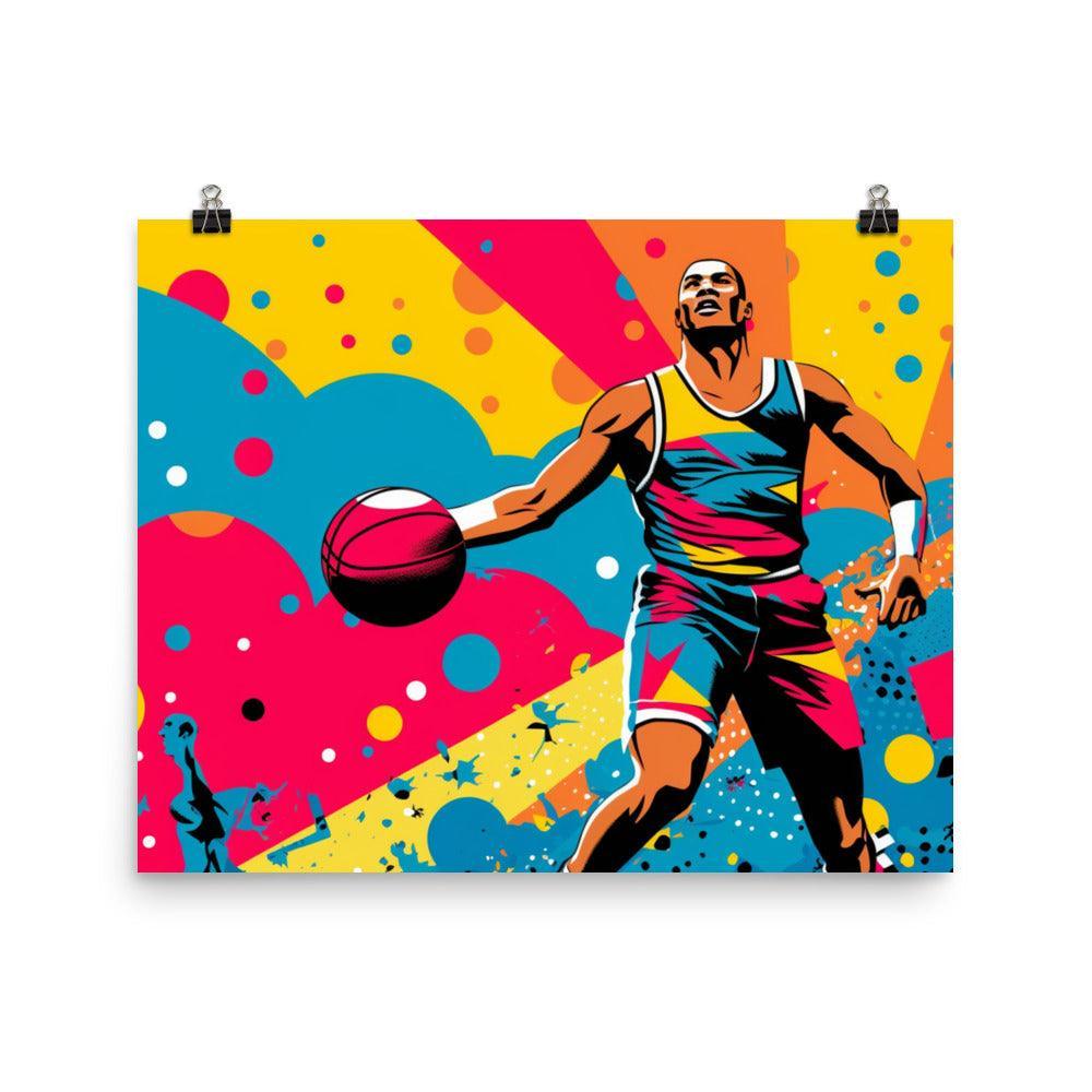 Pop Art Basketball Player Poster - Oh Posters