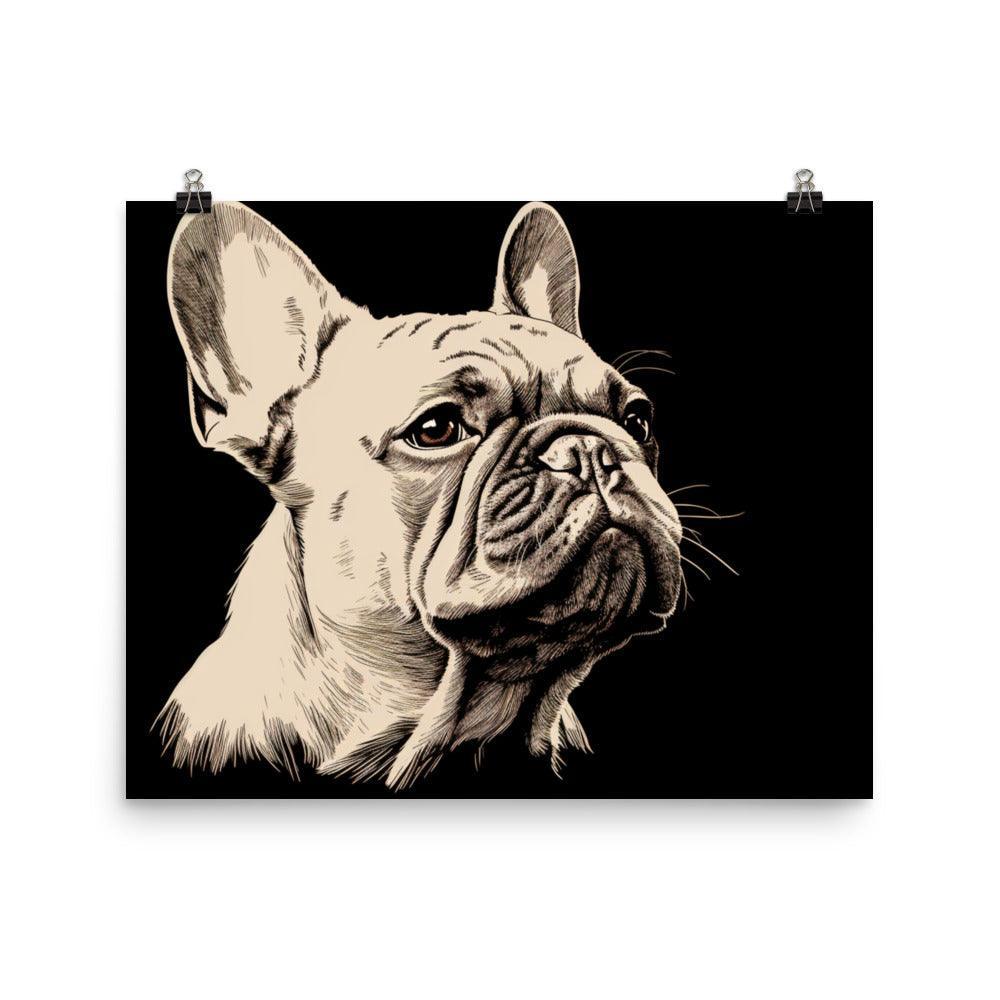 French Bulldog Minimalist Line Art Poster - Oh Posters