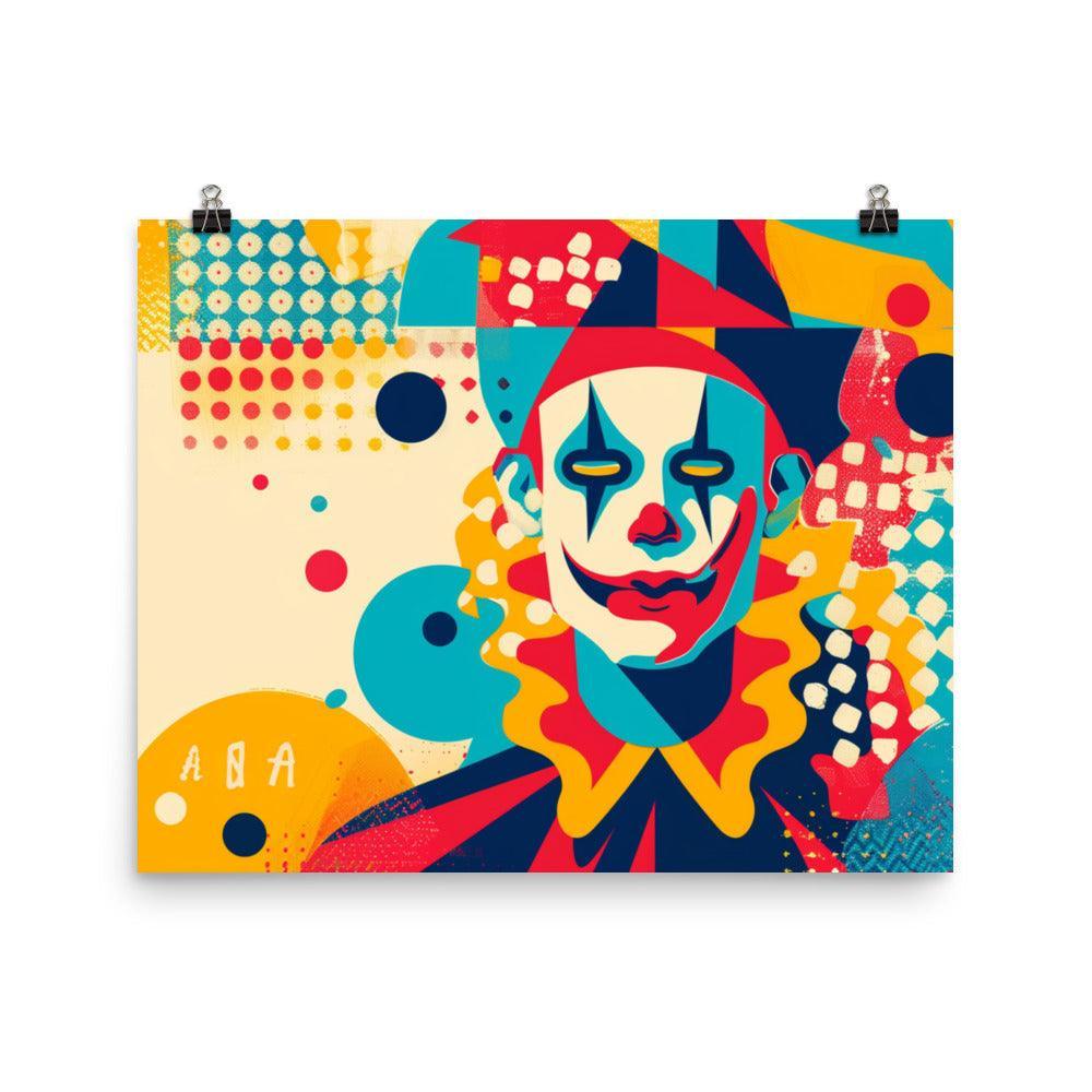 Carnival Trickster Abstract Art Poster - Oh Posters