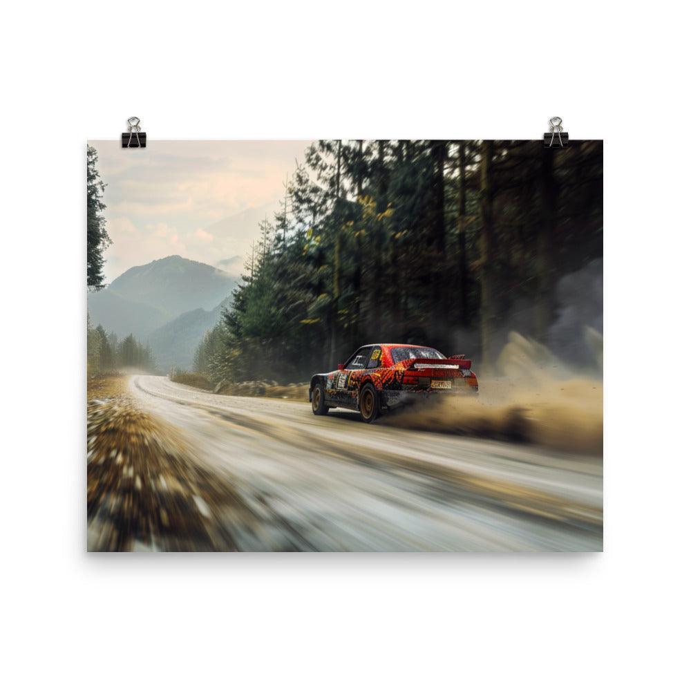 Mountain Trail Classic Rally Car Race Poster - Oh Posters