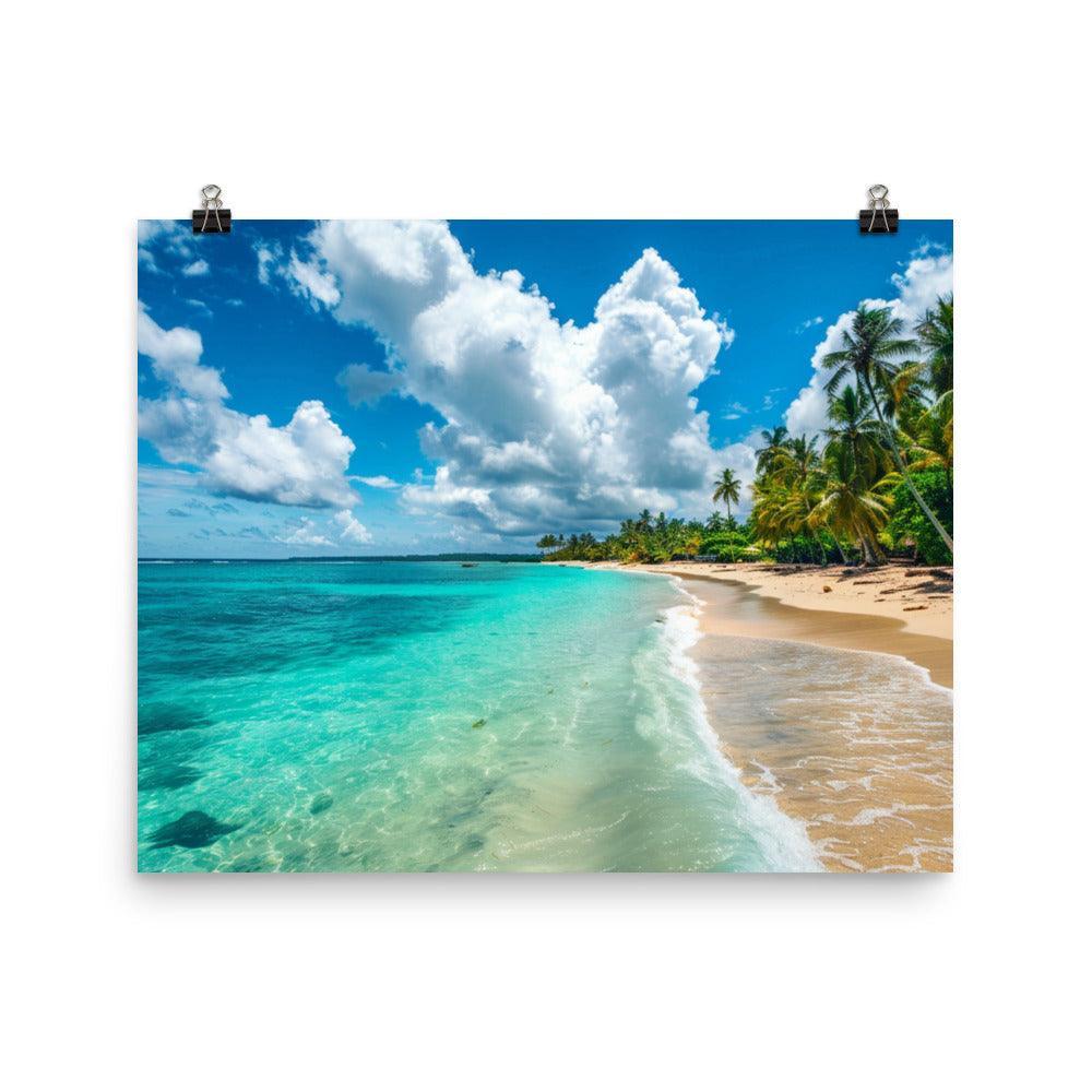 Dominican Republic Tropical Beach Paradise Poster - Oh Posters