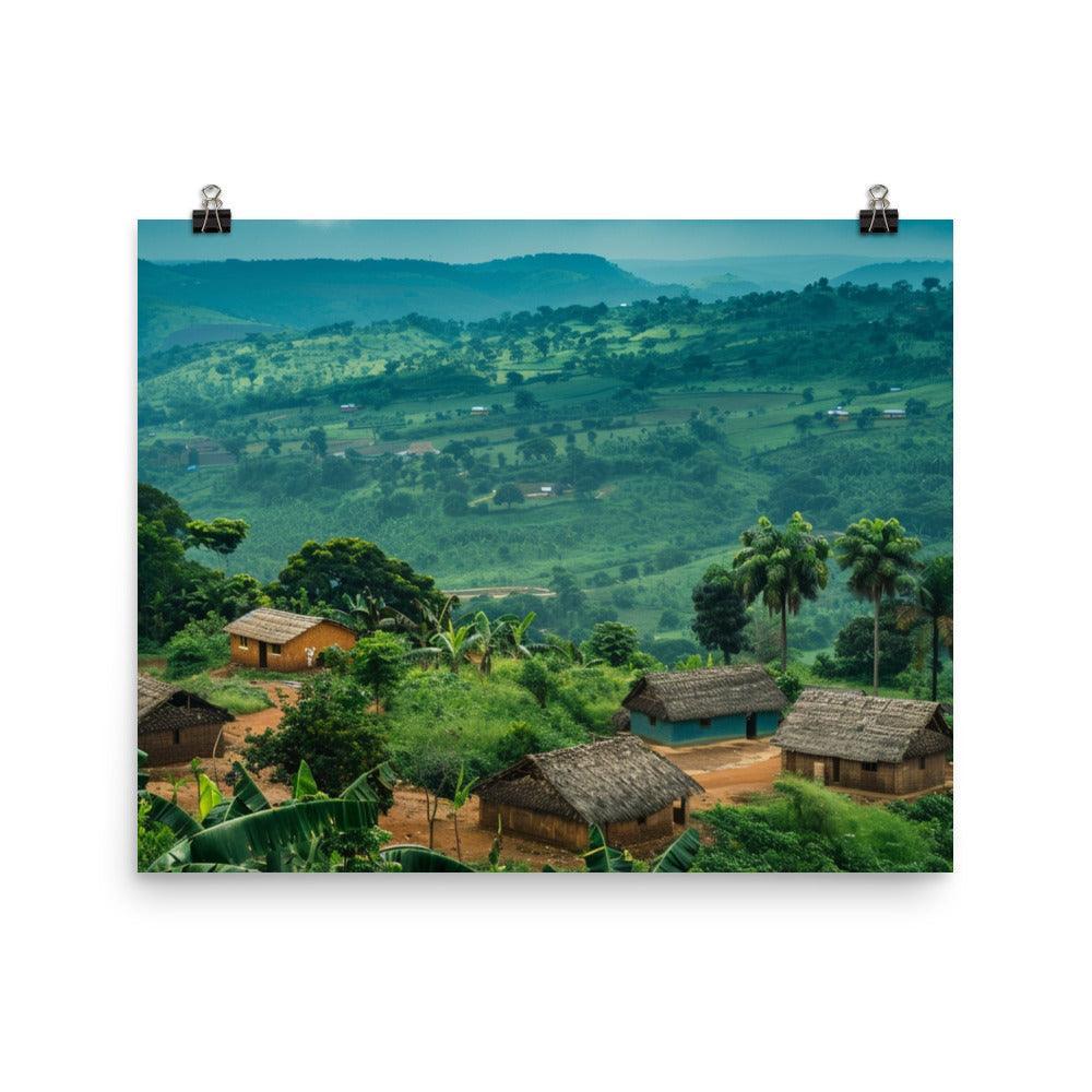 Ghana Verdant Countryside Rural Landscape Poster - Oh Posters