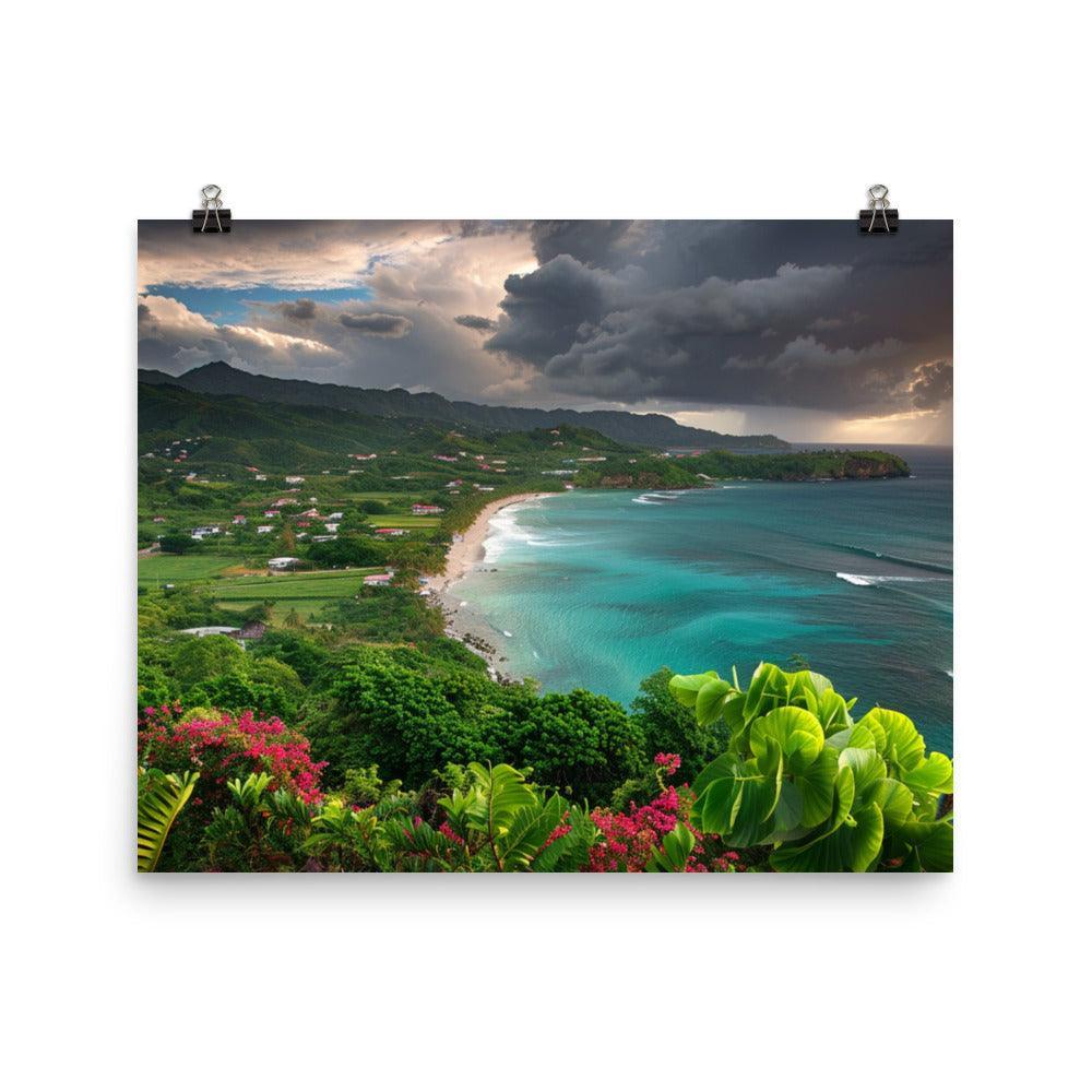 Grenada Dramatic Coastal Landscape Poster - Oh Posters