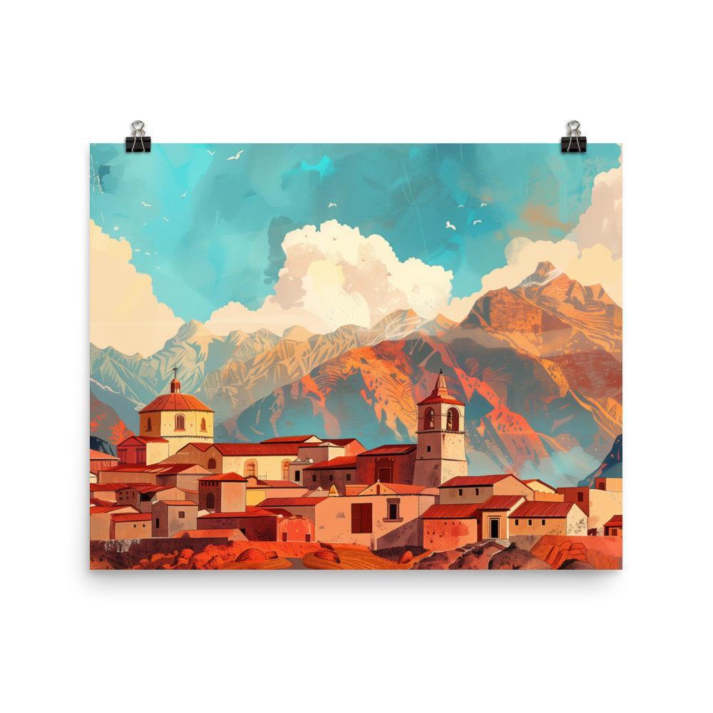 Peru Andean Mountain Village Poster - Oh Posters