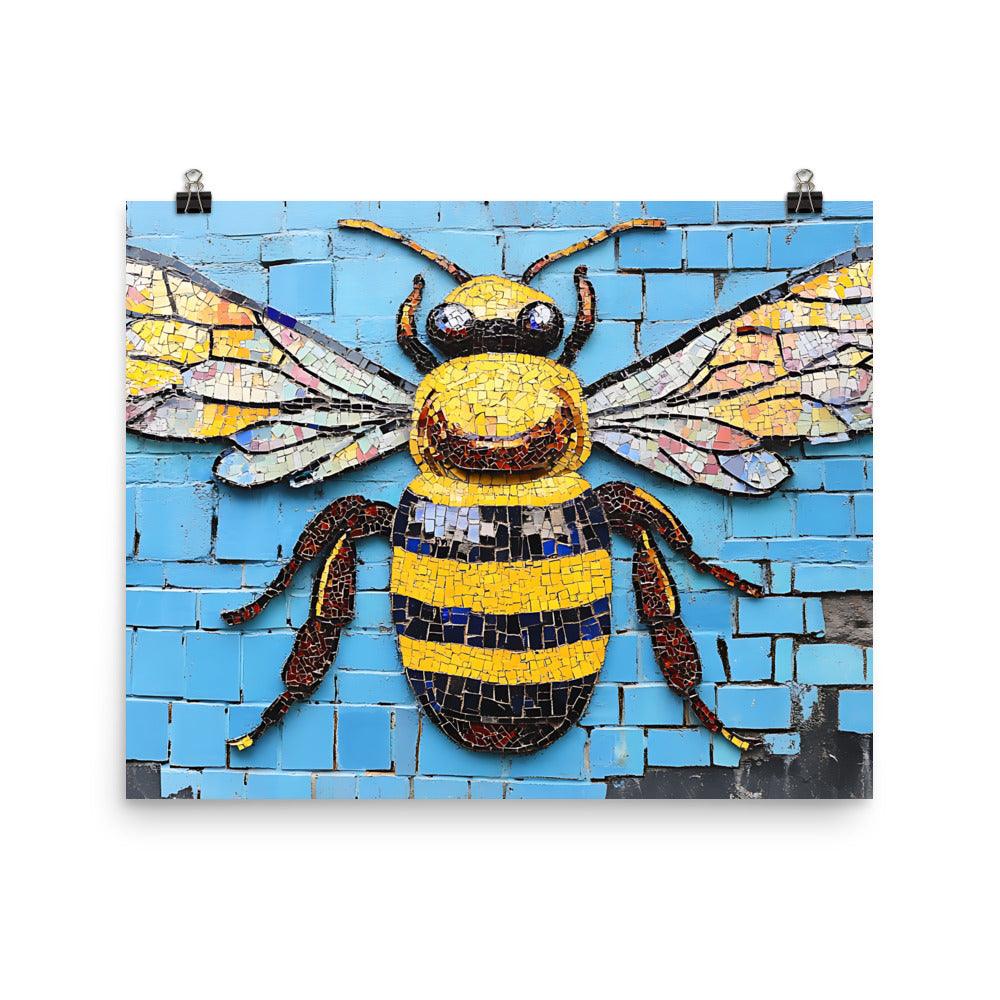 Manchester Worker Bee Urban Art Vibe Poster - Oh Posters