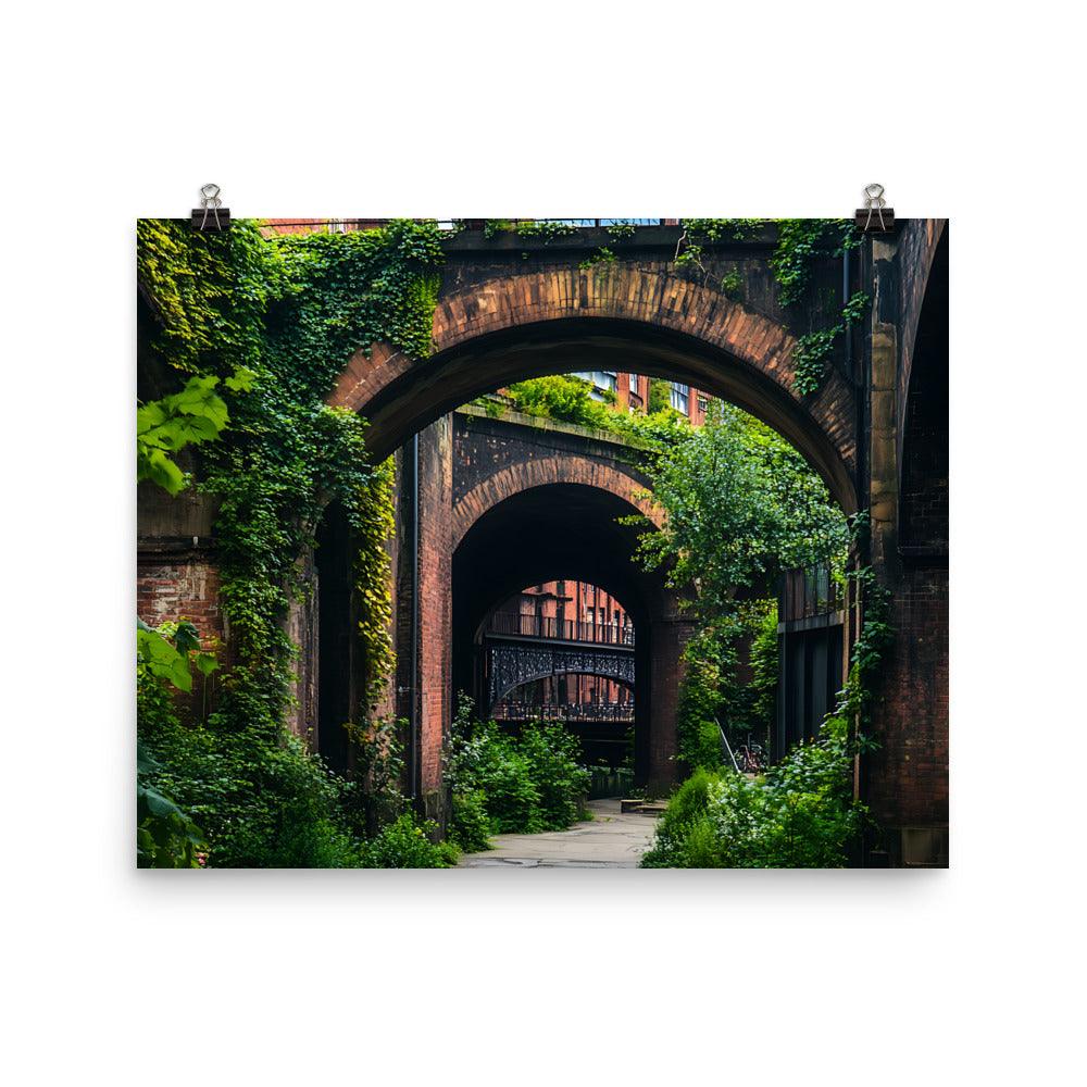 Manchester Urban Archways Exploration Poster - Oh Posters