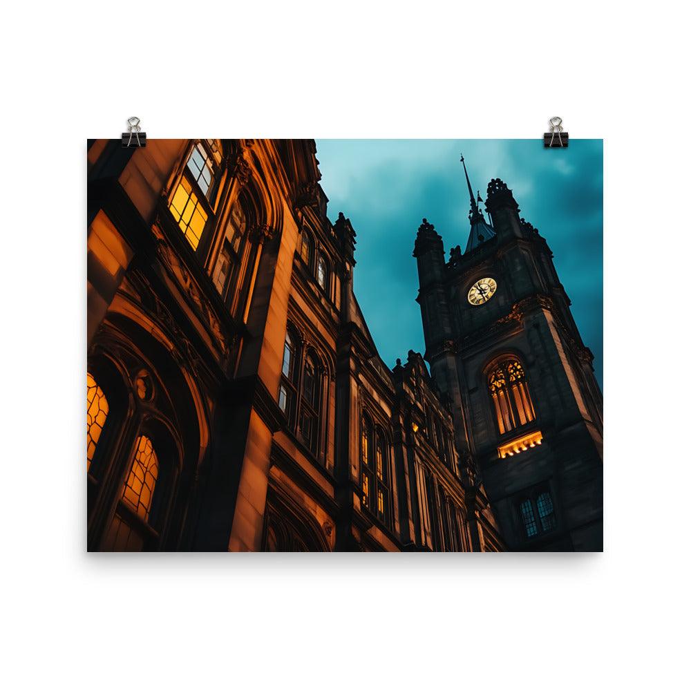 Manchester Urban Nightscape Photography Poster - Oh Posters