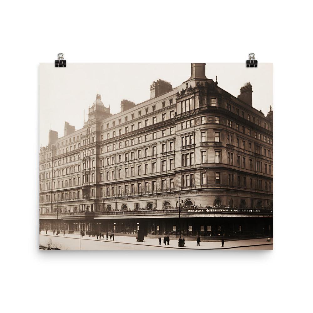 Historic Manchester Architecture Classic Building Elegance Poster - Oh Posters