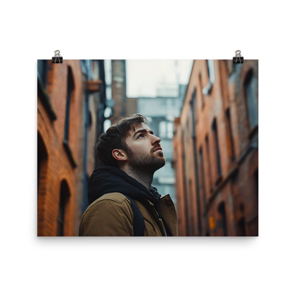 Urban Exploration in Manchester's Iconic Alleyways Poster - Oh Posters