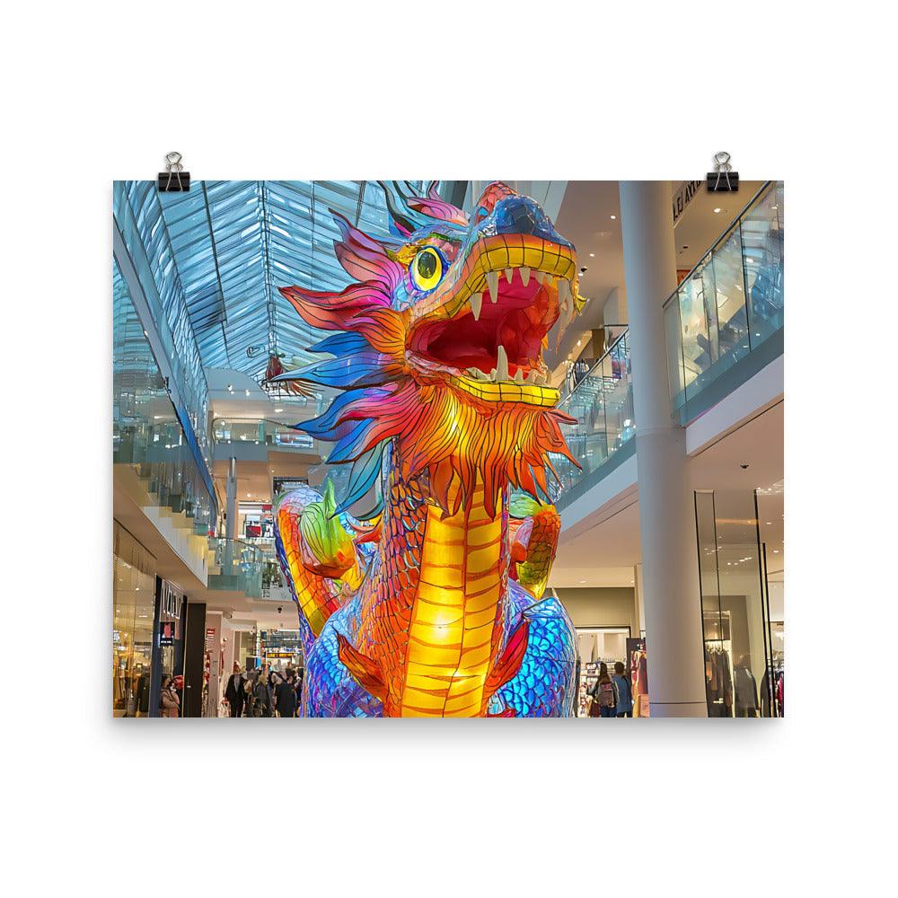 Vibrant Manchester Dragon Festival Celebration Poster - Oh Posters