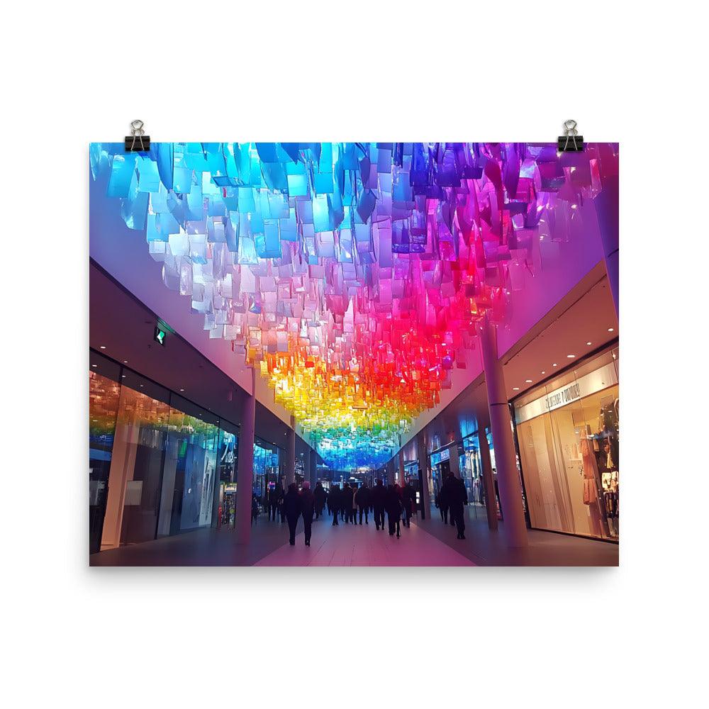 Manchester Vibrant Shopping Arcade Experience Poster - Oh Posters