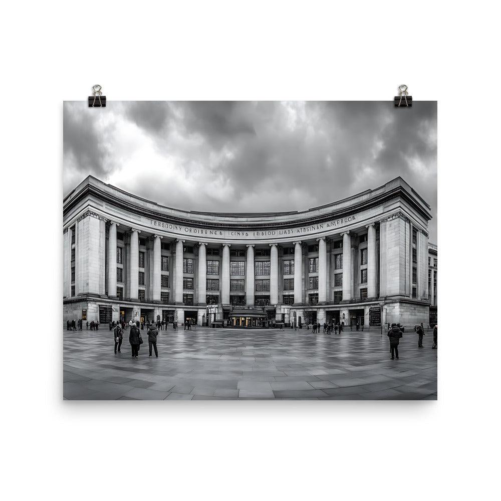 Manchester Iconic Architecture Urban Landscape Enthusiasts Poster - Oh Posters