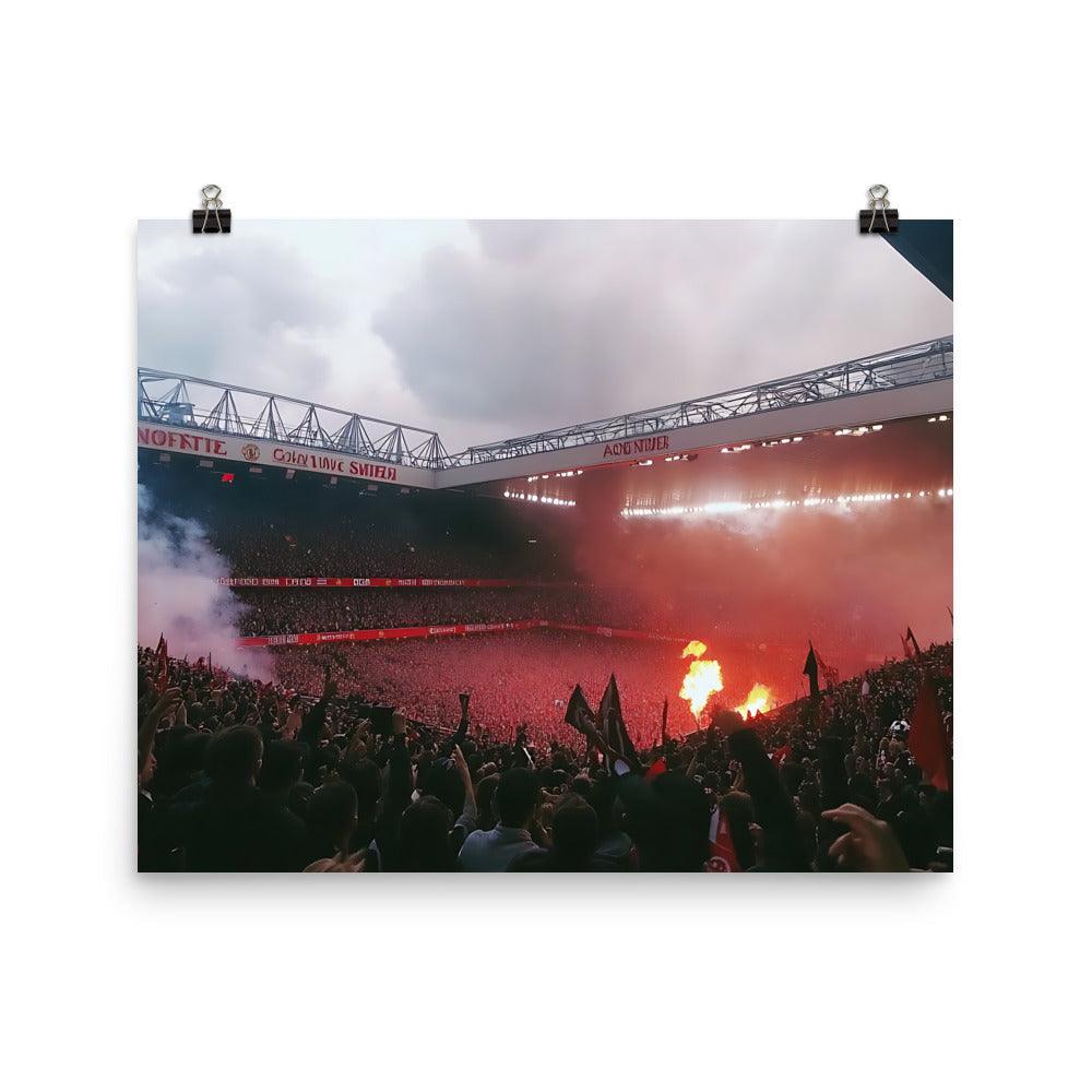 Manchester Football Passion Stadium Crowd Atmosphere Poster - Oh Posters
