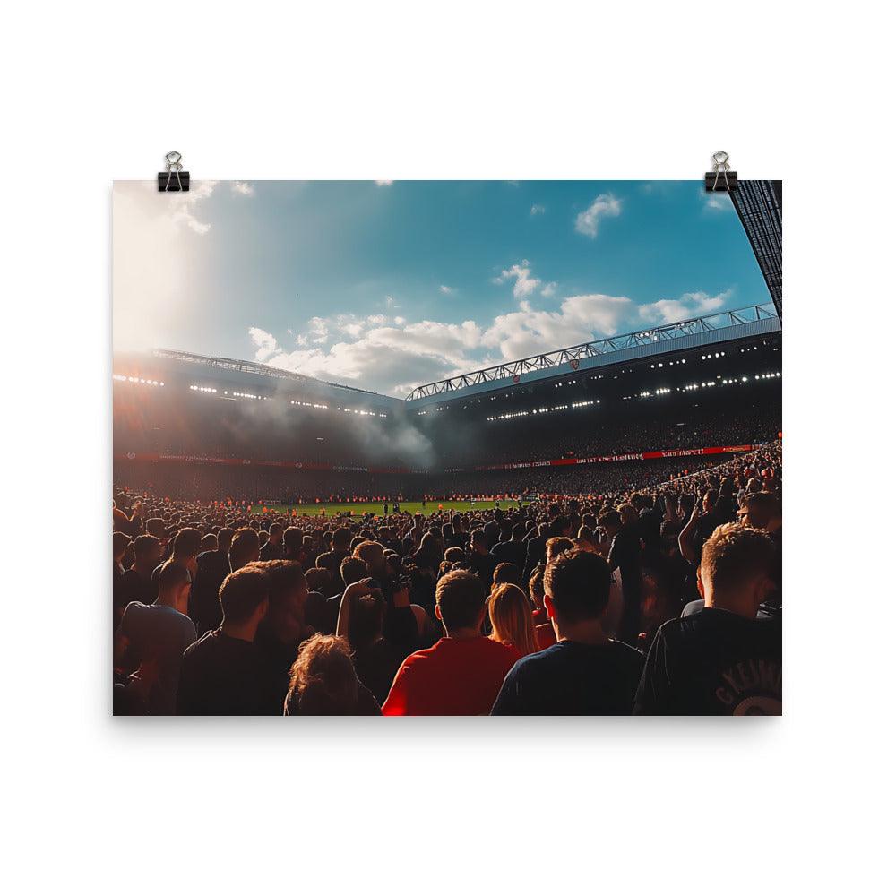 Manchester Football Stadium Crowd Energy Poster - Oh Posters