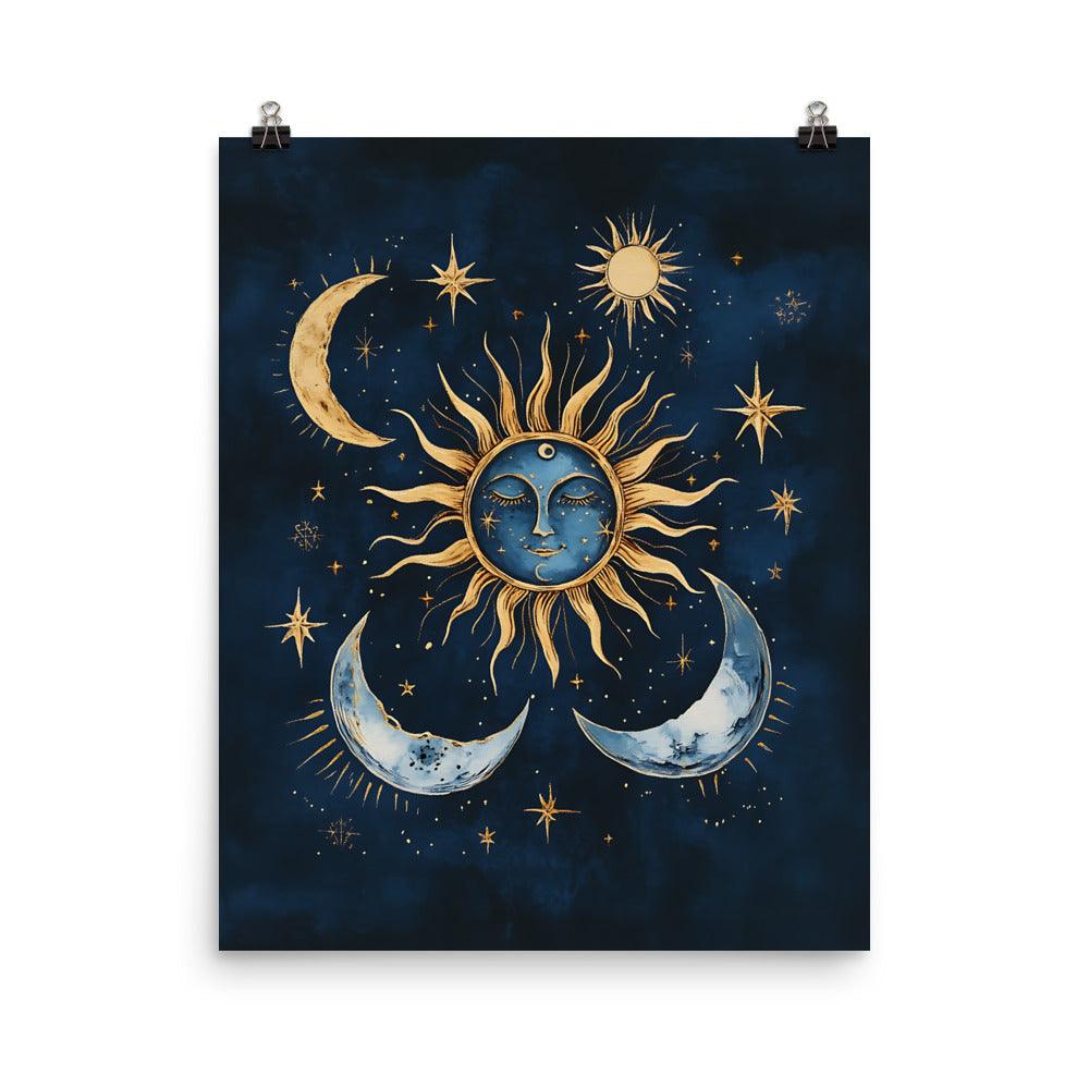 Boho Sun and Moon Celestial Dream Poster - Oh Posters