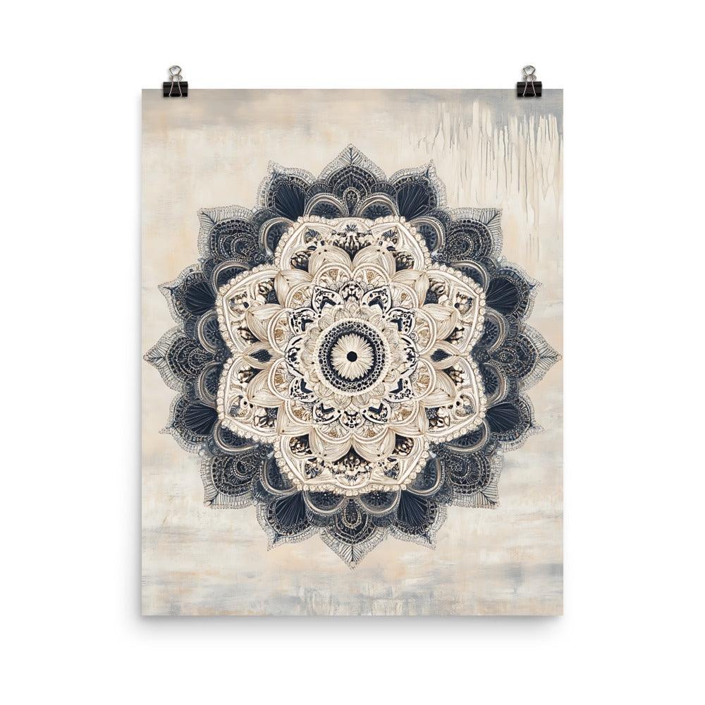 Intricate Boho Mandala Art for Peaceful Vibes Poster - Oh Posters