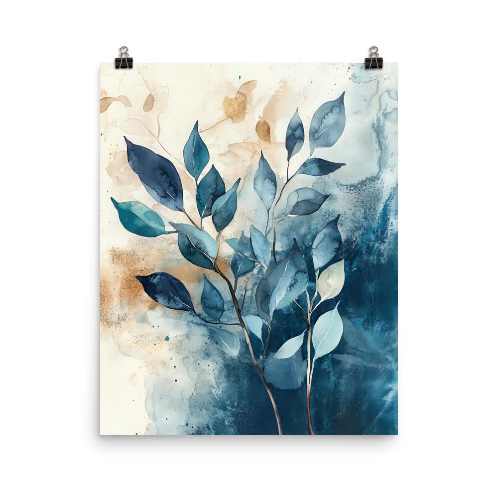 Boho Watercolor Leaf Art for Nature Lovers Poster - Oh Posters