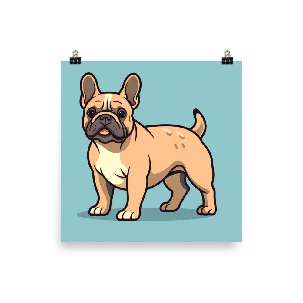 French Bulldog Colorful Pop Art Poster - Oh Posters