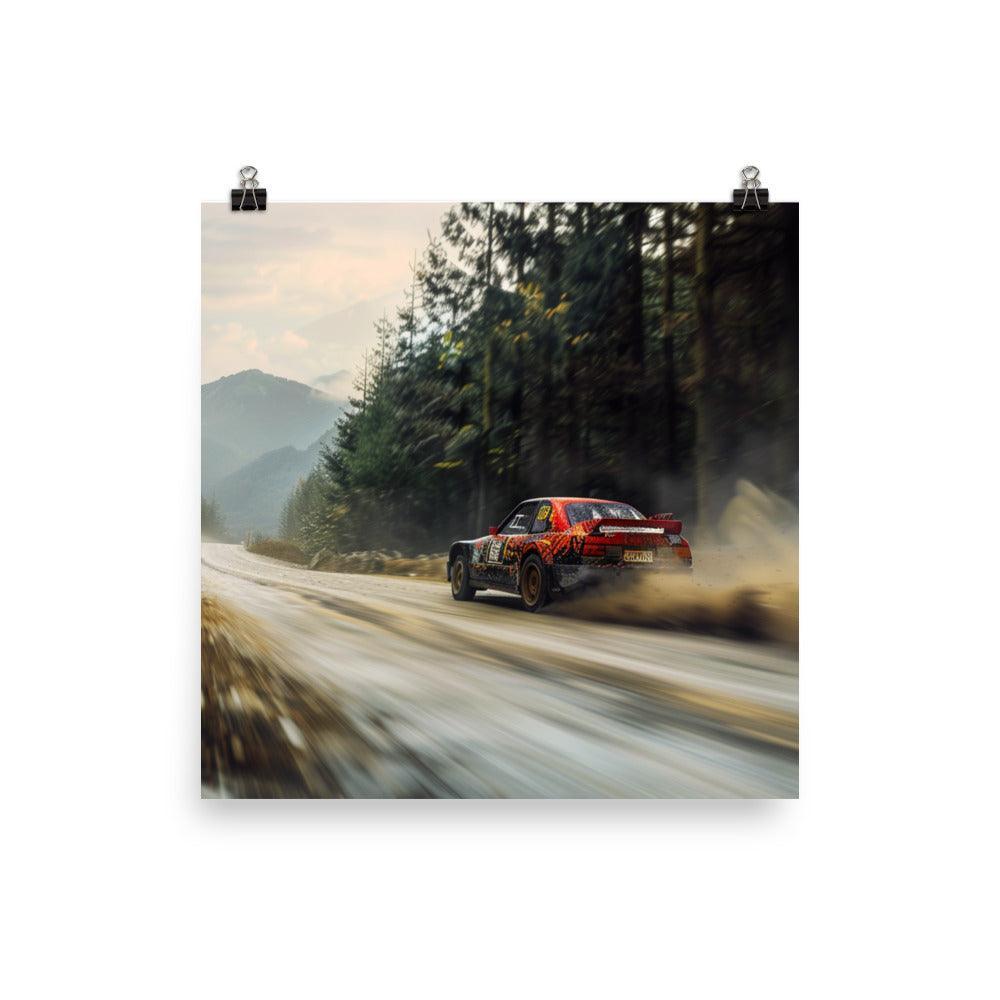 Mountain Trail Classic Rally Car Race Poster - Oh Posters