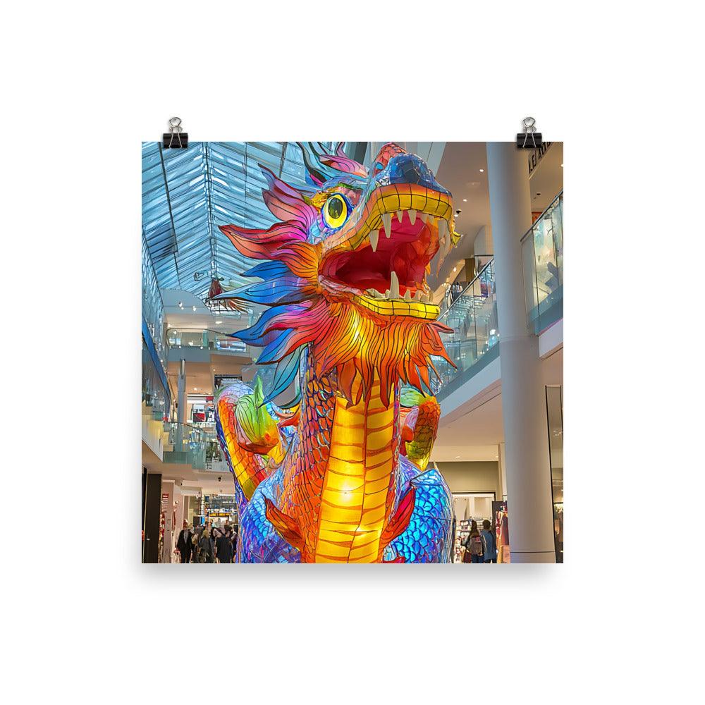 Vibrant Manchester Dragon Festival Celebration Poster - Oh Posters