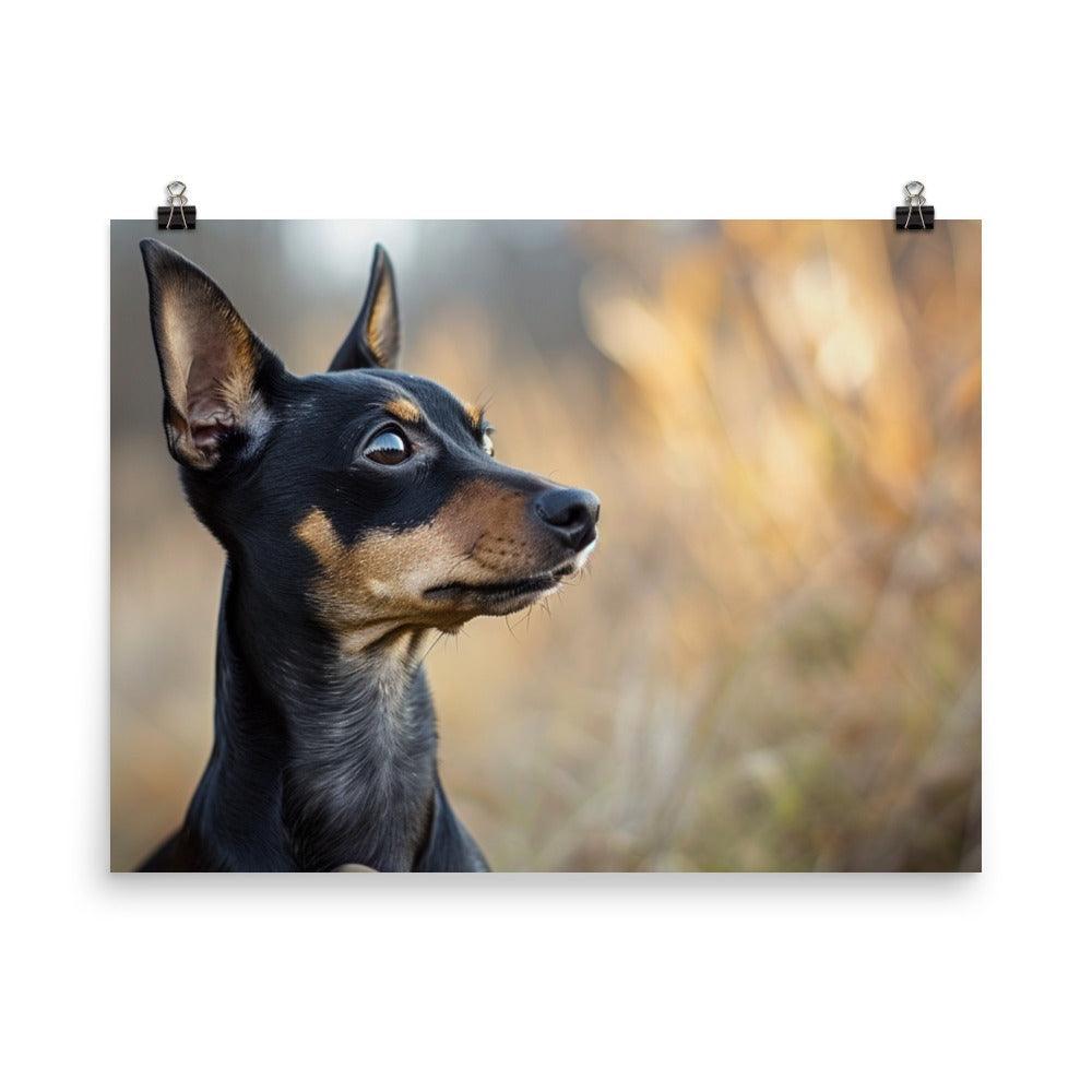 Expressive English Toy Terrier in Natural Setting Poster - Oh Posters