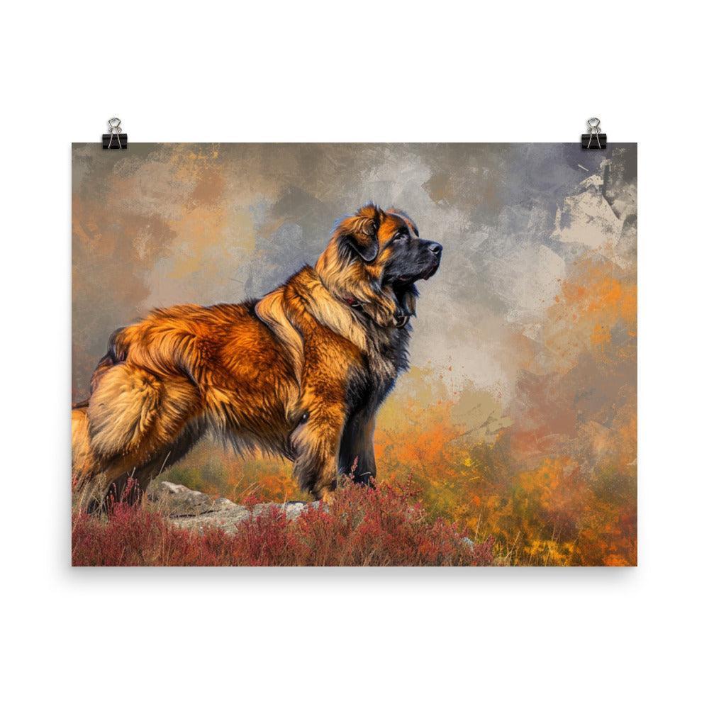 Estrela Mountain Dog Autumn Hues Wilderness Poster - Oh Posters