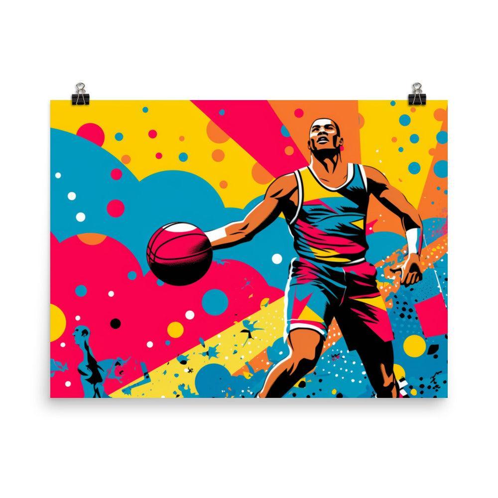 Pop Art Basketball Player Poster - Oh Posters