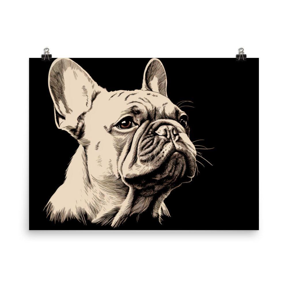 French Bulldog Minimalist Line Art Poster - Oh Posters