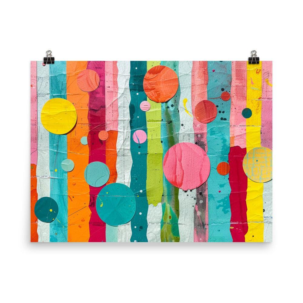 Modern Geometric Shapes Abstract Art Poster - Oh Posters