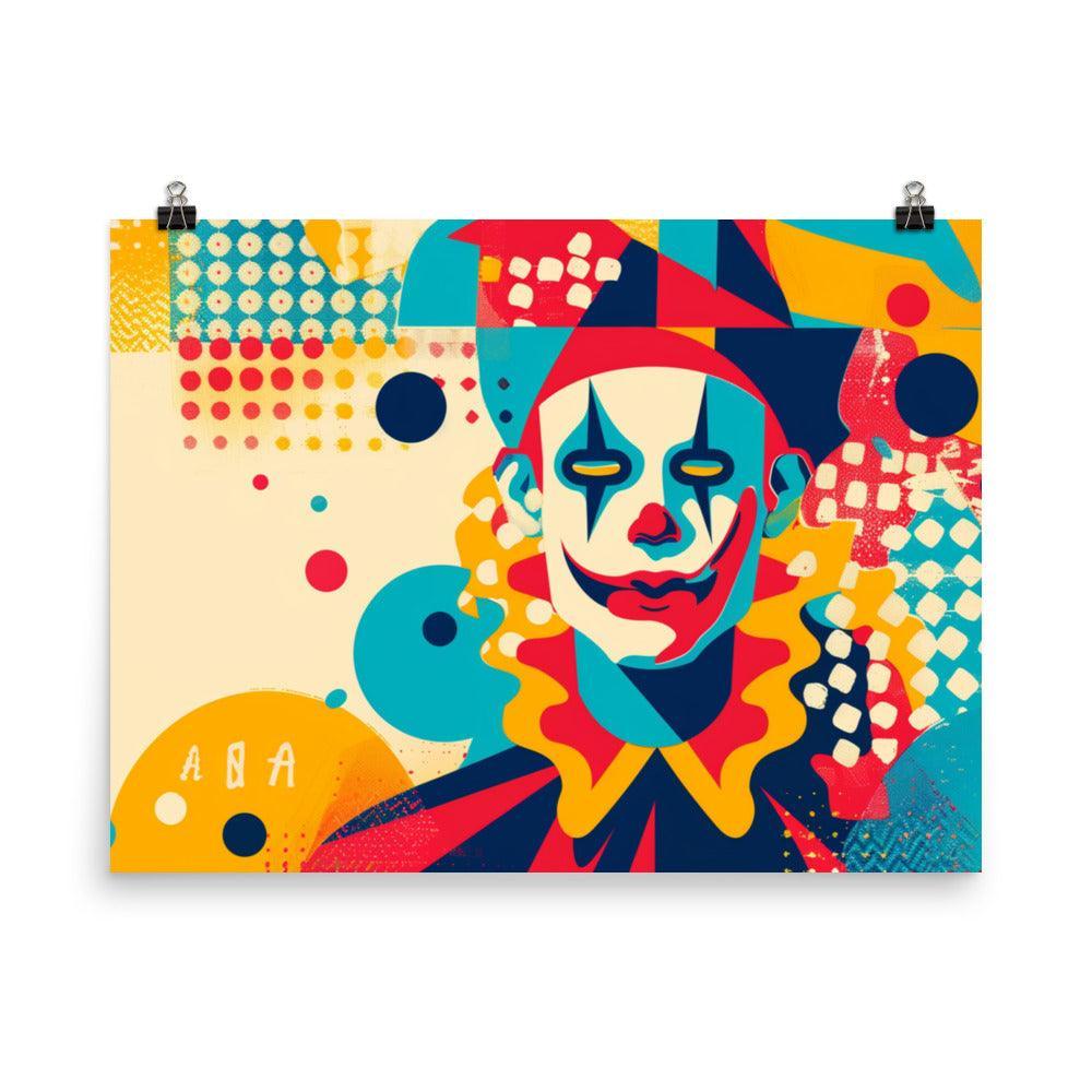 Carnival Trickster Abstract Art Poster - Oh Posters