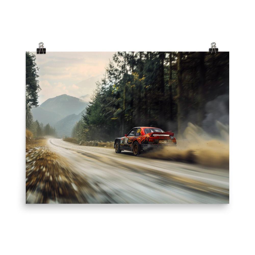 Mountain Trail Classic Rally Car Race Poster - Oh Posters