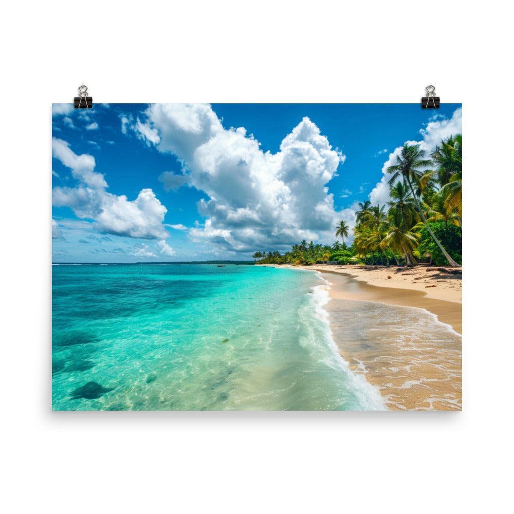 Dominican Republic Tropical Beach Paradise Poster - Oh Posters